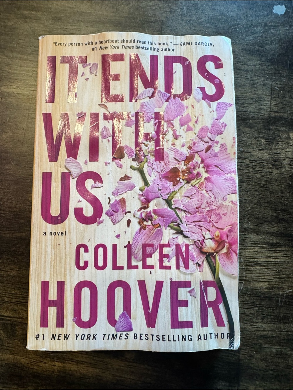 It Ends With Us by Colleen Hoover Paperback Novel